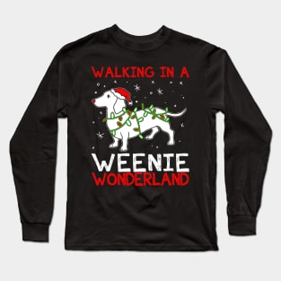 Walking In A Weenie Wonderland - Christmas Xmas Long Sleeve T-Shirt